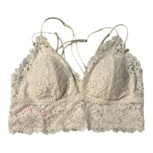 Victoria's Secret Cream Lace Bralette